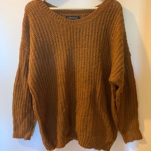 Haoyuanxiang Women Brown Sweater